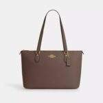 Coach Gallery Tote Bag Gold/Dark Stone