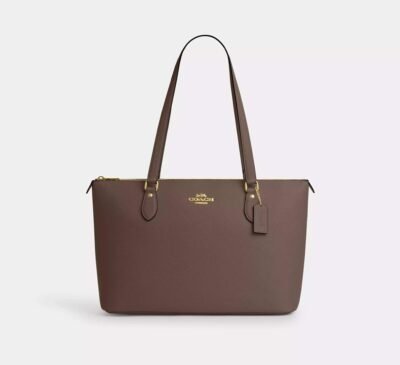Coach Gallery Tote Bag Gold/Dark Stone