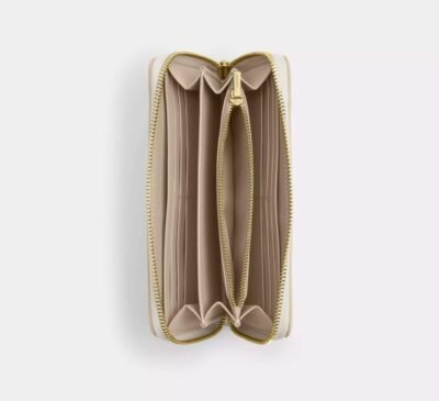 Long Zip Around Wallet In Sketch Signature Canvas