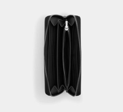 Long Zip Around Wallet In Signature Jacquard