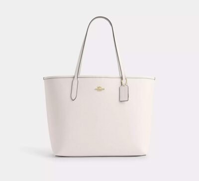 Coach City Tote Bag Gold/Chalk