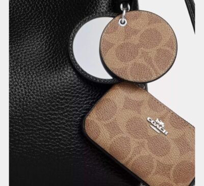 Laurel Shoulder Bag With Mirror Charm And Pouch