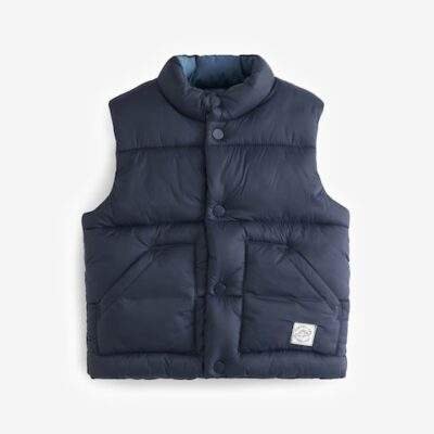 Navy Blue Padded Gilet