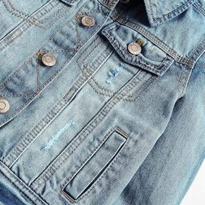 Mid Blue Western 100% Cotton Jacket