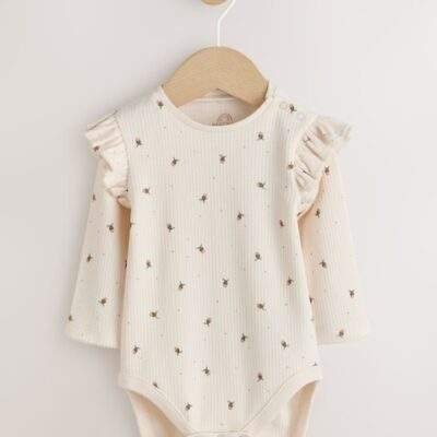 Neutral Broderie Baby Dungarees and Bodysuit 2 Piece Set