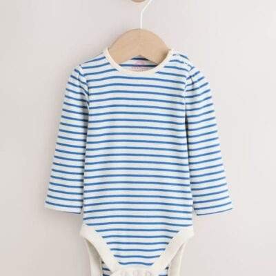 Blue Character Baby Cord Long Sleeve Bodysuit and Pinafore Dress with Tights Set