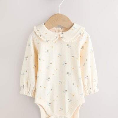 Blue Character Baby Cord Pinafore Long Sleeve Bodysuit & Tights Set