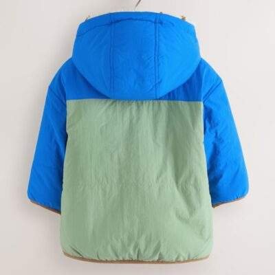 Blue/Green Reversible Borg Jacket