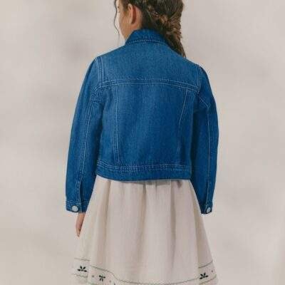 Denim Bright Blue Western 100% Cotton Jacket
