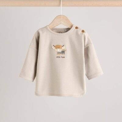 Beige Hamish Baby T Shirt and Legging Set