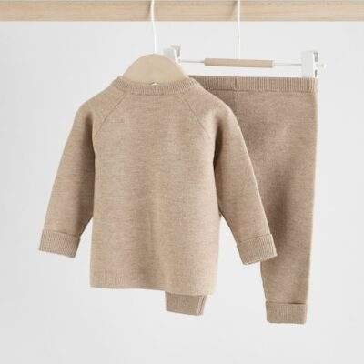 Neutral Baby Knitted Jumper and Leggings Set