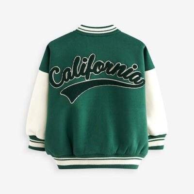 Green Varsity Embroidered Jacket