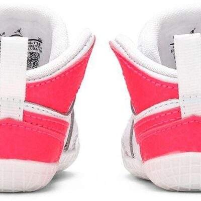 Nike Jordan 1 Crib Bootie White & Hot Pink