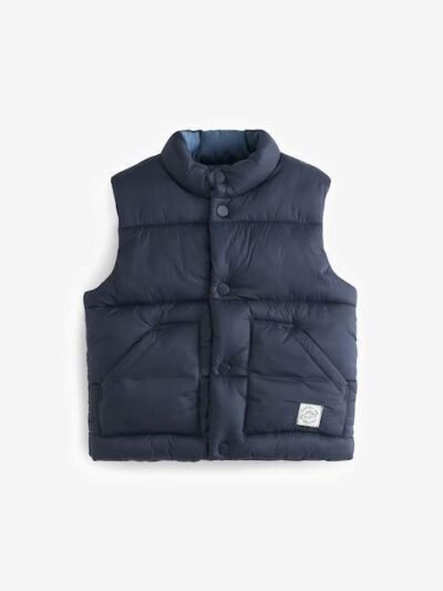 Navy Blue Padded Gilet