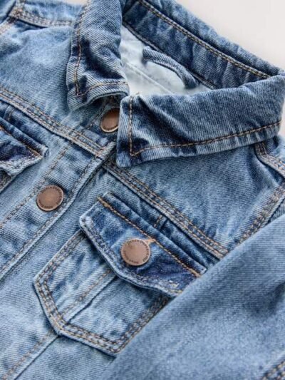 Mid Blue Denim Western 100% Cotton Jacket