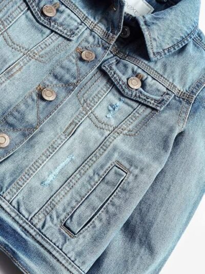 Mid Blue Western 100% Cotton Jacket