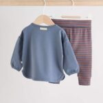 Blue Woodland Top and Leggings 2 Piece Baby Set