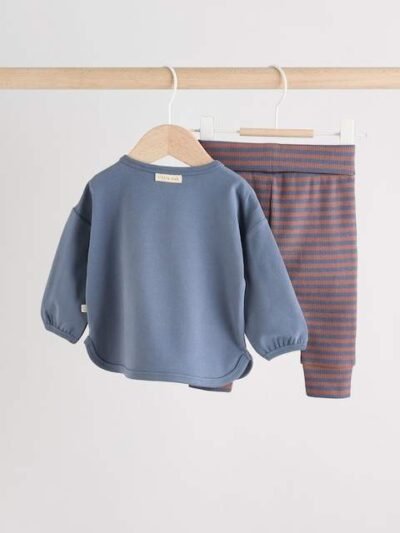 Blue Woodland Top and Leggings 2 Piece Baby Set