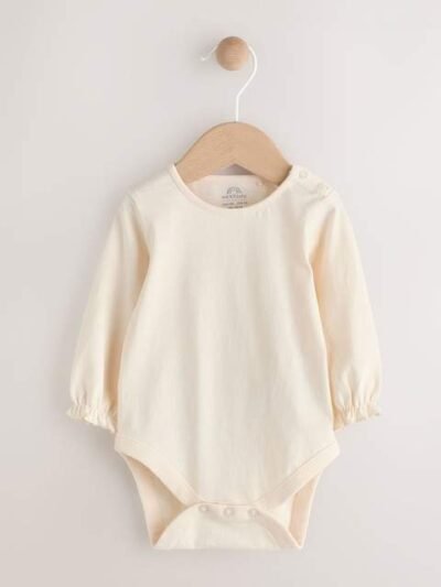 Blue Embroidered Denim Baby Long Sleeve Bodysuit & Dungaree Set