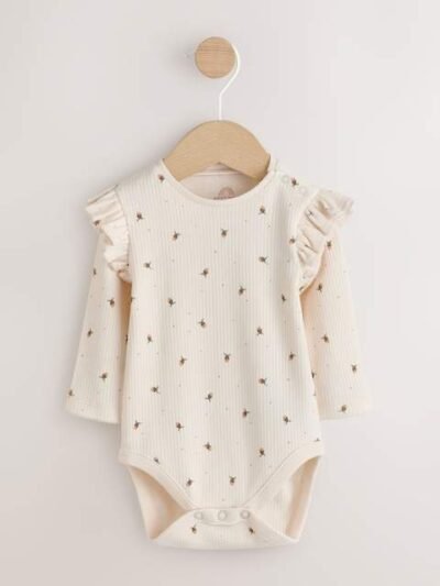 Neutral Broderie Baby Dungarees and Bodysuit 2 Piece Set
