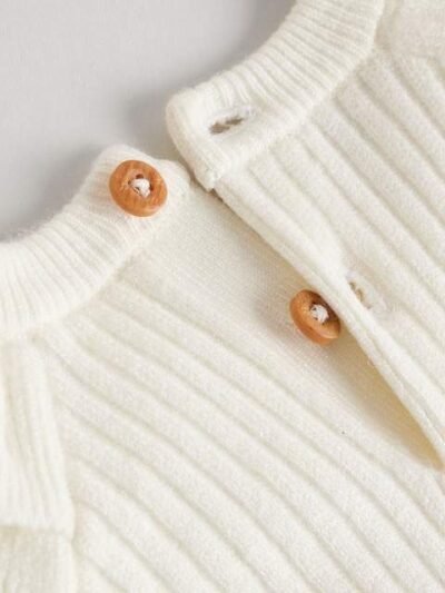 Cream Knitted Jumper and Legging 2 Piece Baby Set