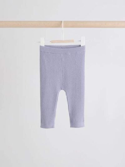 Lilac Purple Knitted Jumper and Legging 2 Piece Baby Set