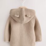 Natural Knitted Baby Cardigan