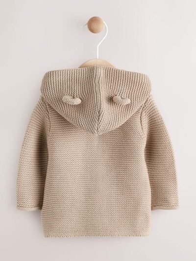 Natural Knitted Baby Cardigan