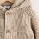 Natural Knitted Baby Cardigan