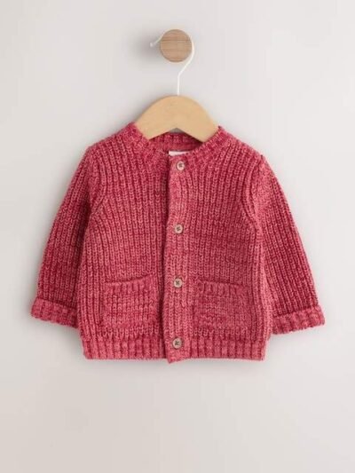 My First Christmas Knitted Baby Cardigan