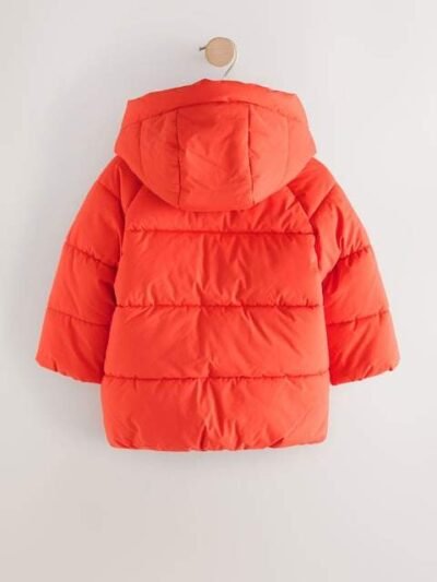 Orange Padded Shower Resistant Coat