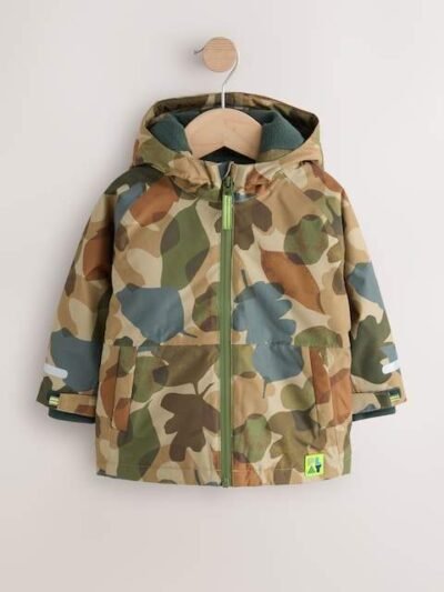 Khaki Camo Waterproof Warm Padded Coat