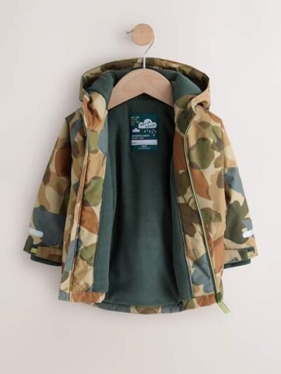 Khaki Camo Waterproof Warm Padded Coat