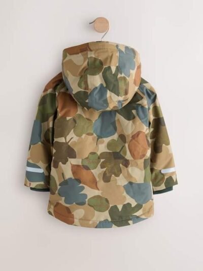 Khaki Camo Waterproof Warm Padded Coat