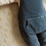 Mid Blue Cord Dungarees and Bodysuit Baby Set