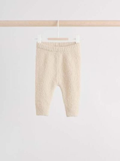 Neutral Bear Baby Knitted Jumper and Leggings Set