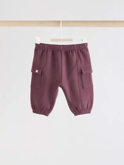 Burgundy Red Bear Baby Sweatshirt and Joggers Set