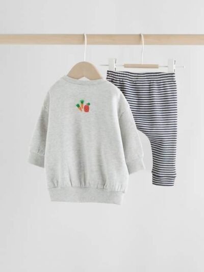 Grey Farm Character Baby Sweatshirt and Leggings Set