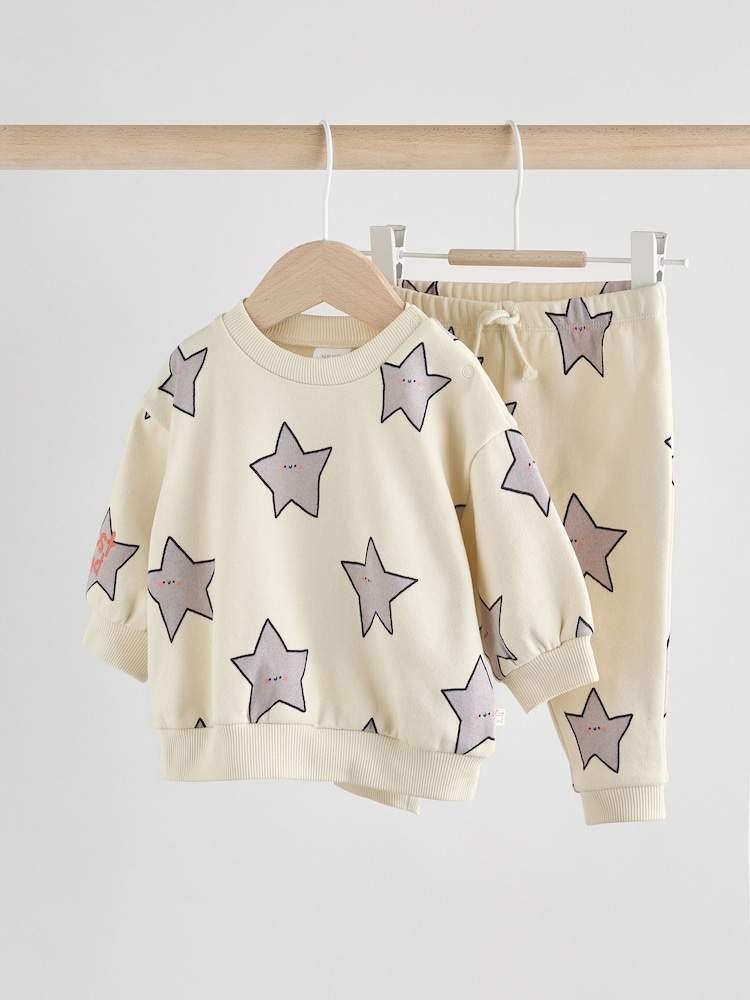 Grey Star Baby Sweatshirt and Joggers Set