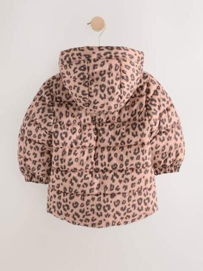 Animal Shower Resistant Fleece Lined Hooded Padded Coat