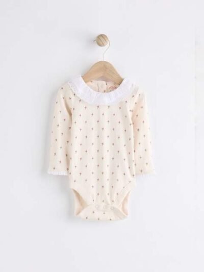 Cath Kidston Beige Embroidered Corduroy Pinafore 100% Cotton Dress with Tights