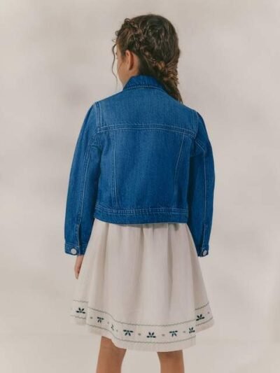 Denim Bright Blue Western 100% Cotton Jacket