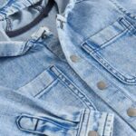 Mid Blue Denim Hooded Overshirt