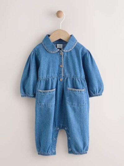 Blue Baby Denim Romper