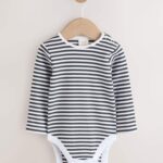 Charcoal Grey Baby Denim Dungarees and Bodysuit Set