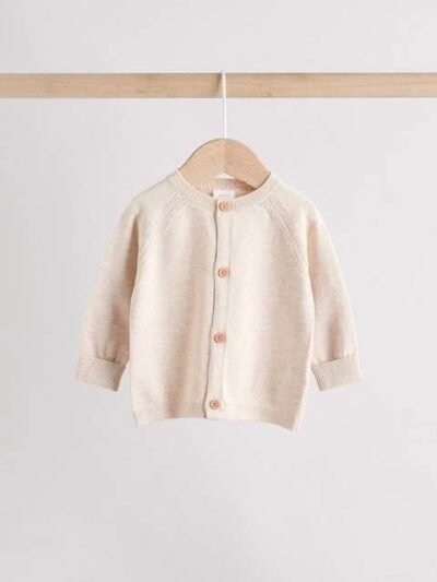 Natural Knitted Baby Jumper And Legging Set