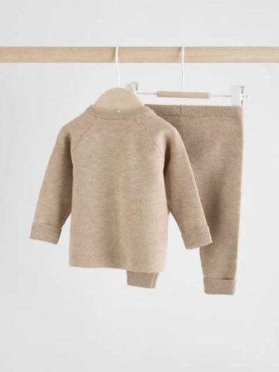 Neutral Baby Knitted Jumper and Leggings Set