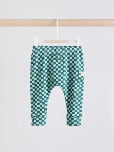 Green Checkerboard Top and Leggings 2 Piece Baby Set