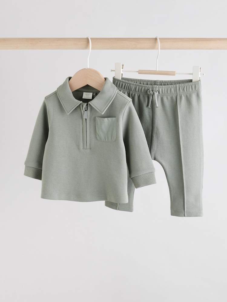 Grey Baby Top and Leggings Set