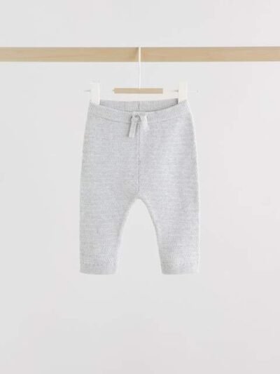 Grey Baby Knitted Jumper and Leggings Set